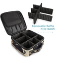 thumbnail image 4 of FORMRS Travel Makeup Bag Large Capacity Train Case Cosmetic Organizer with Adjustable Dividers, Halloween Cat, 4 of 8