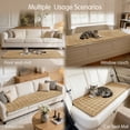 thumbnail image 4 of Subrtex Soft Couch Cover for Dogs, Washable Pet Friendly Couch Covers , Non Slip and Thick Sofa Slipcover, Furniture Protector Mat Blanket for Pets(28x83,Coffee), 4 of 10