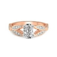 thumbnail image 4 of IGI Certified 5 Carat Oval Shape Lab Grown Diamond Engagement Ring | 14K Rose Gold | Nova Split Shank Vintage Diamond Ring | FG-VS Quality Friendly Diamonds, 4 of 6