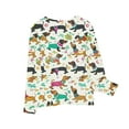 thumbnail image 4 of Zwiiyzr 3-14Y Girls Boys Long Sleeve Pullover Tops Fall Clothes Prints Shirts Cute Crewnecks Tops Dressy Casual Kids Sweatshirts Multicolor, 4 of 5