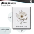 thumbnail image 3 of Be Still & Know Pressed Flowers Black Framed Giclee Art, design by Lettered and Lined, 3 of 9