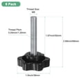 thumbnail image 3 of Uxcell 6-Pack Star Clamping Knobs, M8x50mm Hand Tightening Screws Handle 38mm, 3 of 7