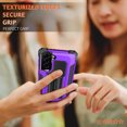 thumbnail image 5 of Samsung Galaxy S21 FE Case, Rosebono Hybrid Slim Colorful Armor Shockproof Impact Resistant Protective Cover Case With Kickstand For Samsung Galaxy S21 FE (Purple), 5 of 8