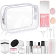thumbnail image 1 of Set de envases de maquillaje de viaje Maxdot con brocha y botellas x20, 1 of 7