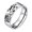 Wolf, variant on Unisex 8mm Stainless Steel Creative Simple Unique Artistic Sketch Animal Wolf Pattern Signet Ring Hip Hop Statement Band Silver Size 9