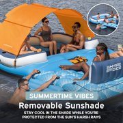Open Box Bestway CoolerZ Tropical Breeze 6 Person Inflatable Party Island Float