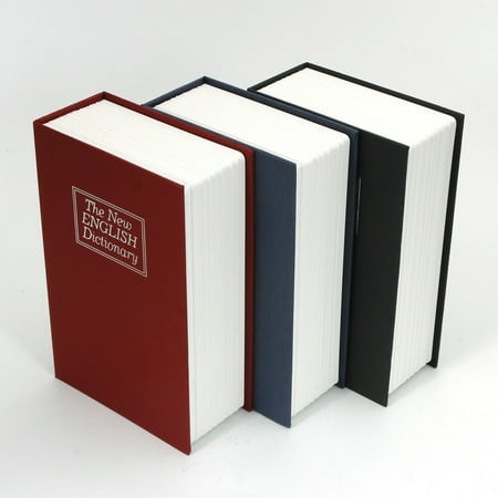 Secret Safe - Zimtown Mini Dictionary Design Money Box Storage Hidden Secret Valuables Safety Security Lock