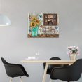 thumbnail image 4 of Farmhouse Sunflower Decor Wall Art Outside The Window Lakefront Pictures Canvas Print Painting Modern Home Framed Artwork For Bathroom Bedroom Kitchen 12"X16", 4 of 6