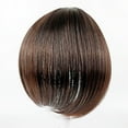 thumbnail image 4 of Clips-On Short Hair Wig 25cm Female Head Top Replacement Blocks For Effectively Covering Sparse & Gray Hair Light Brown, 4 of 7
