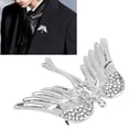 thumbnail image 3 of Angel Brooch, Angel Wing Brooch Pin Add Elegant Rhinestone Highlight Clothes Lasting Color Preservation  for Sweaters for Men, 3 of 7