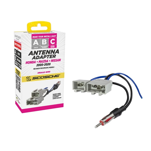 Scosche HNAA2 Wire Harness Compatible w/ Select 2006-19 Honda, Mazda, Nissan & Subaru Vehicles