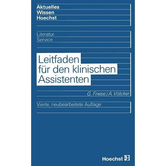 KliniktaschenbÃ¼cher Leitfaden FÃ¼r Den Klinischen Assistenten, (Paperback)