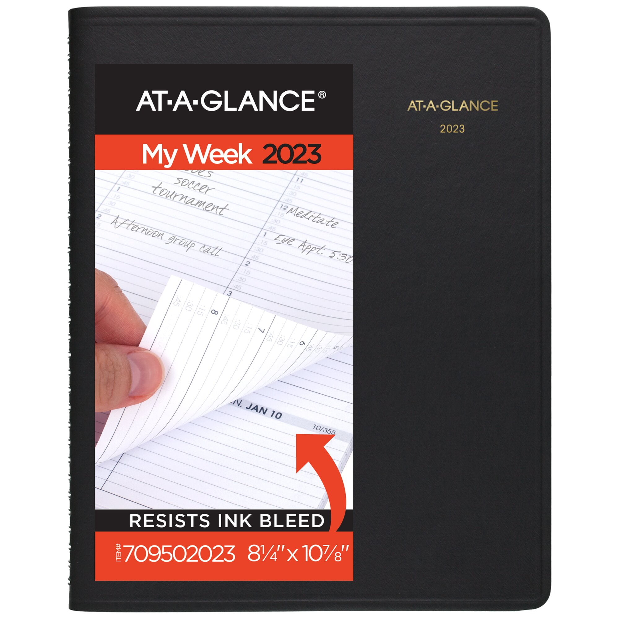 ATAGLANCE 2023 Weekly Appointment Book Planner, Navy, Large, 8 1/4" x