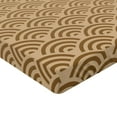thumbnail image 2 of Ambesonne French Fitted Sheet, Vintage Wave Old Royal, Full Size, French Beige, 2 of 3