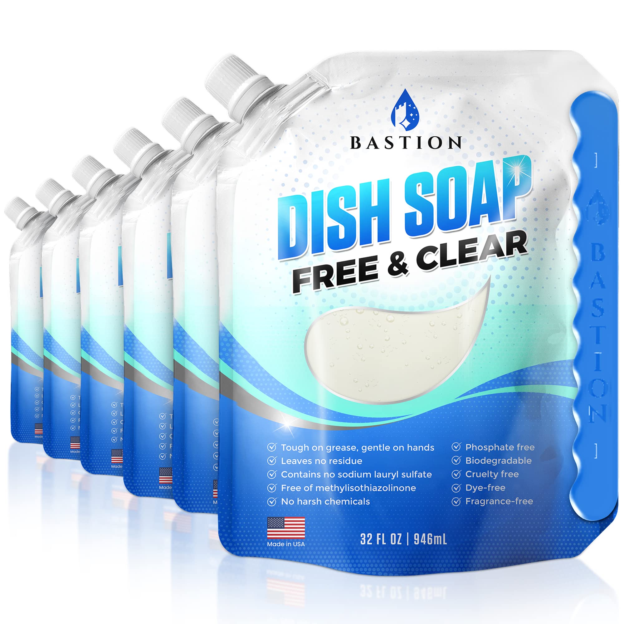Dish Soap Refills Liquid Dishwashing Degreaser & Detergent Zesty