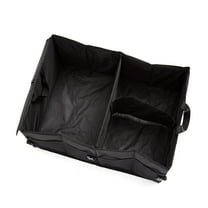 HEALEEP 1Set Black Auto Storage Organizer with Oxford Fabric for Car Accessories Interior and Travel 11.8x15.7x10.2in