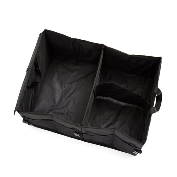 HEALEEP 1Set Black Auto Storage Organizer with Oxford Fabric for Car Accessories Interior and Travel 11.8x15.7x10.2in