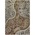 thumbnail image 2 of Addison Rugs Chantille Indoor/Outdoor Transitional Swirl Brown Washable Rectangle Rug, 5' x 7'6", 2 of 6