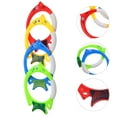 thumbnail image 2 of KAKOWELY 4pcs Pool Diving Rings Outdoor Diving Pool Training Rings Pool Diving Rings for Diving,8.07"X5.71"X0.79", 2 of 4