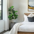 thumbnail image 6 of Kselythan 4ft Artificial Potted Fiddle Tree,Artificial Tree,Faux Fiddle Leaf Fig Tree,Ficus Tree Artificial for Home Decor,Fake Lyrata Fig Plants Green Tree with Pot for Indoor Outdoor Home Office, 6 of 7