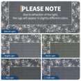 thumbnail image 4 of HOMERRY Large Floral Border Non-Shedding Area Rug 10' x 13' for Living Room Washable Indoor Carpet, Gray, 4 of 5