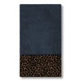 thumbnail image 4 of Authentic Hotel and Spa  Turkish Cotton Cheetah Jacquard Trim Midnight Blue 3-piece Towel Set, 4 of 5