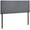 Smoke, variant on Hawthorne Collections Modern Fabric Upholstered Queen Panel Headboard in Beige
