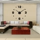 thumbnail image 2 of Naiovety Nuevo estilo 2019 Reloj de pared 3D Metal fresco Número simple Etiqueta engomada del espejo DIY Reloj de pared silencioso moderno para la Decoración del hogar Negro Naiovety JJ24735-01B, 2 of 6
