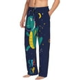 thumbnail image 2 of Disketp Dinosau Space Explorer Men'S Pajama Pants - Ultra Soft Fleece Sleep And Lounge Pants (Size: S-Xxl), 2 of 9