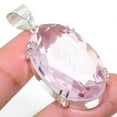 thumbnail image 2 of Pink Kunzite Gemstone Handmade 925 Sterling Silver Jewelry Pendant 2.17" AH-784, 2 of 2