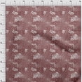 thumbnail image 4 of oneOone Cotton Jersey Dark Rose Brown Fabric Uneven Dot Craft Projects Decor Fabric Printed By The Yard 58 Inch Wide, 4 of 4