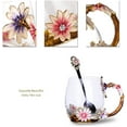 thumbnail image 3 of Tazas de té de cristal, regalos de taza de café para esposa/mujer/abuela/mamá/amiga brillar Hogar, 3 of 5