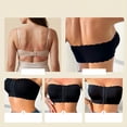 thumbnail image 6 of Hilenly Strapless Bras for Women Wireless Front Closure Bras Push Up Bra Supportive Bandeau Bras No Underwire Tube Top Bra, 6 of 9