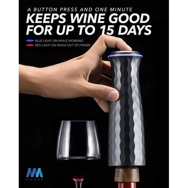 Electric Automatic Wine Saver Stopper Vacuum Wine Sealer Bottle