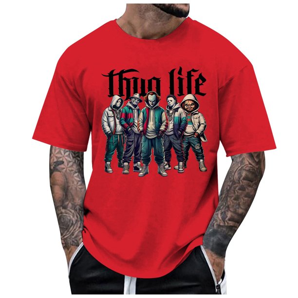 Playeras Hombre Cuello V Camiseta Casual De Manga Corta Con Estampado Para Hombre Tops De Moda C