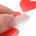 thumbnail image 4 of 2 rollos de 1000 pegatinas de papel con forma de corazón, 25 x 24 x 0,1 mm, rojas, para bodas, manualidades, álbumes de recortes, regalos decorativos, fiestas, sobres, sellos, embalajes de regalo., 4 of 4