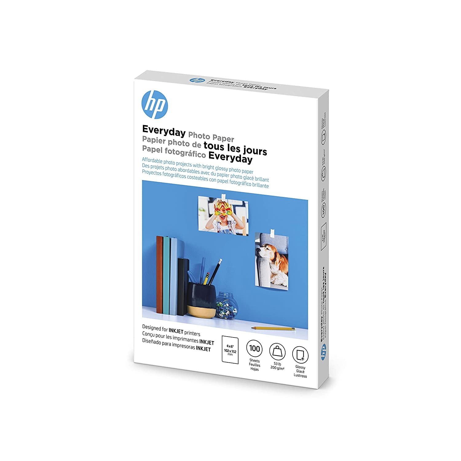 HP CR759A Everyday Photo Paper, Glossy (4x6", 100 sht)