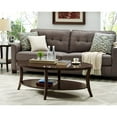 thumbnail image 6 of Roundhill Furniture Perth Contemporary Wood Oval Coffee Table in Espresso, 6 of 6