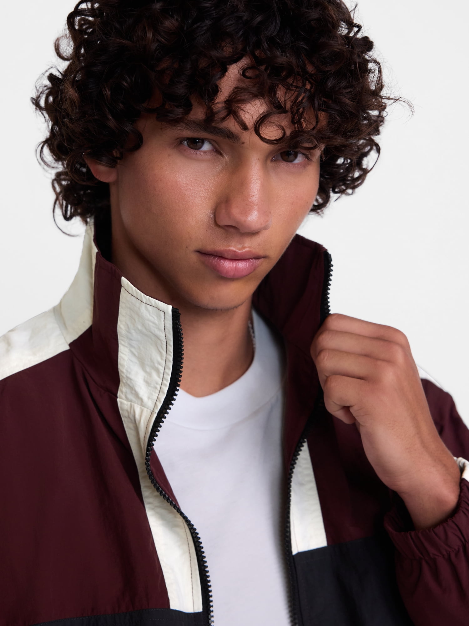 No Boundaries Windbreaker Jacket with Long Sleeves, Men's XS-4XLT