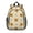 Sunflower Cream Pattern, variant on Sunflower and Cowprint White Pattern Backpack for School, Cute School Bag with Adjustable Shoulder Straps and Padded Back, 15"x11.42"x5.5"
