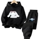 thumbnail image 2 of Lindo traje deportivo Cinnamoroll para niños, suéter Kawaii Cinnamoroll, conjunto de sudadera con capucha y pantalones deportivos de Anime Kuromi My Melody para niños, regalo para niña, 2 of 5