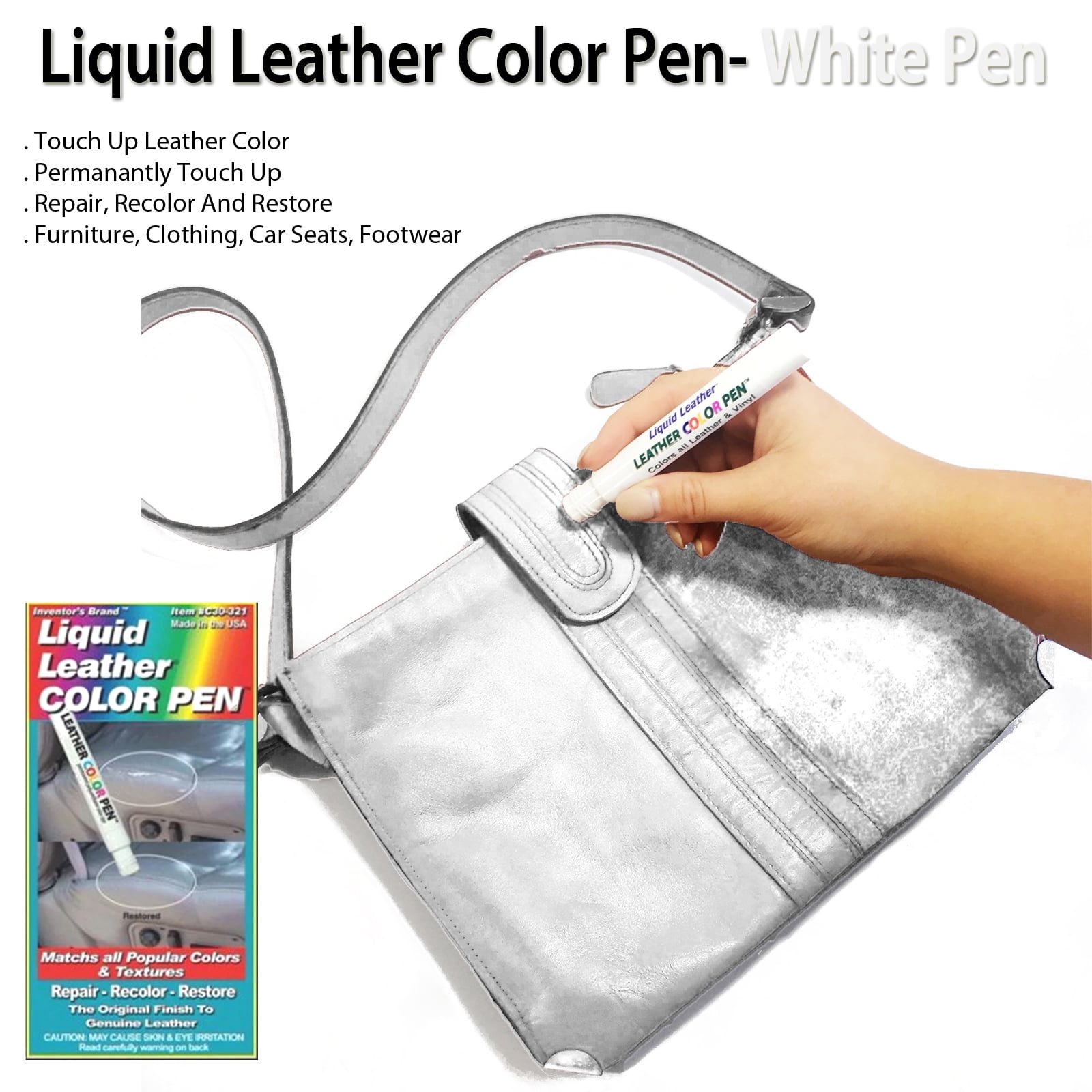 Liquid Leather Liquid Leather Color Pen- White Pen White 