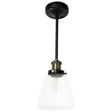 YuraZH RV Interior Pendant Light Fixture 12v Ceiling Lamp with LED Edison Bulb for Camper Trailer Kitchen Island Dining Room – Matte Black, 3500K, No Switch