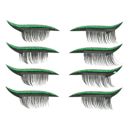 

NUOLUX 4 Pairs Women Eyeliner Eyelash Stickers Adhesive Waterproof Eye Line Strip Decal