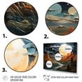 thumbnail image 3 of Designart "Jupiter s Jewel Earth in the Galaxy II" Earth Floater Framed Wall Art Living Room, 3 of 7