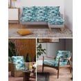 thumbnail image 6 of Rose Flower Sofa Couch Cushion Covers Washable, Removable Stretchable Sectional Couch Covers,Spring Watercolor Aesthetics Graffiti Art Slipcovers for L & T Shape Sofa Furniture Protector S Size 2 pcs, 6 of 7