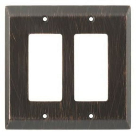 Franklin Brass Stately Double Decorator Wall Plate in Venetian Bronze