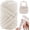Beige, variant on Black Chunky Yarn for Hand Knitting Blanket, 1.1lbs/20.8yd Thick Striped Tube Jumbo Tubular Arm Bag, Pet Bed, Rugs, Home Decorations 20.8yd / 1.1lbs