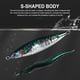 thumbnail image 3 of Pesca Señuelo de pesca luminoso en forma de S 12cm 160g cebo artificial de metal (JIG81-1) Tmvgtek Para Estrenar, 3 of 9