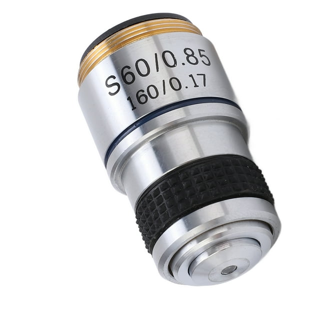 HD Achromatic Microscope Objective Lens, High Magnification, Clear Imaging, Aluminum Alloy Optical Glass